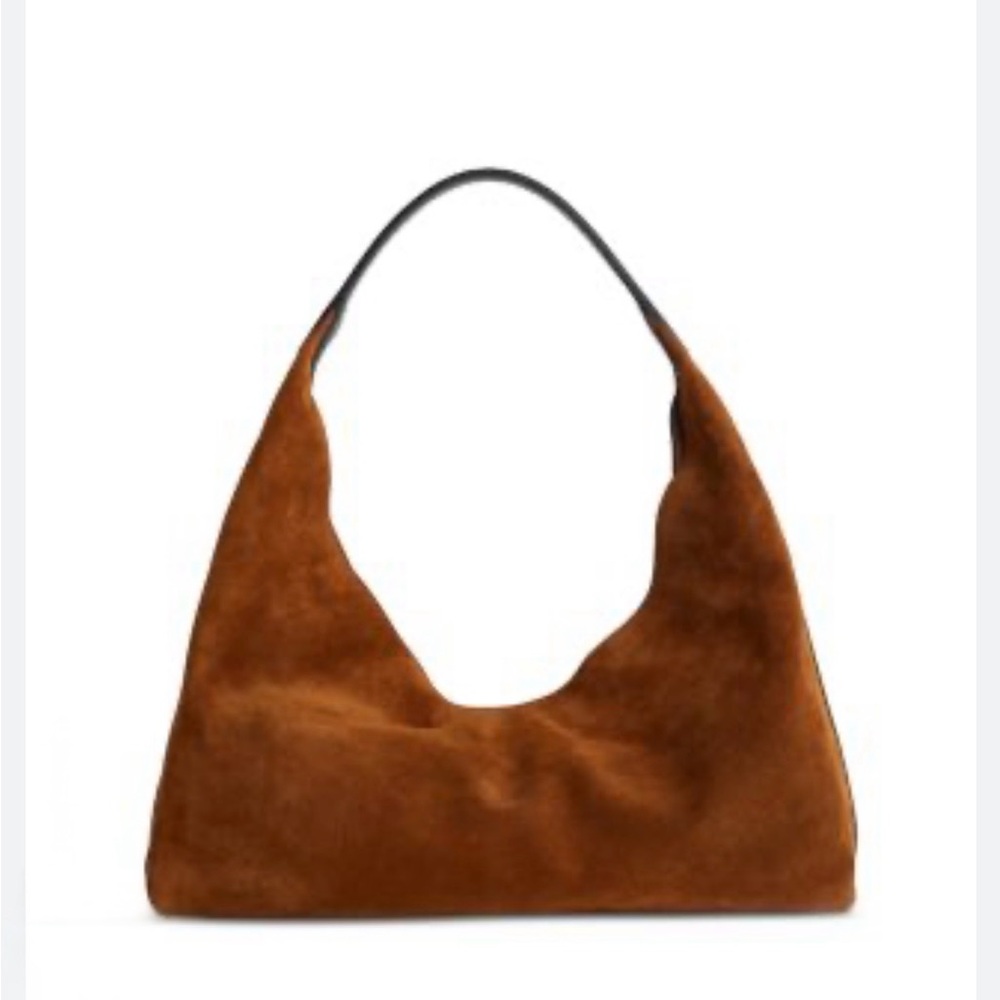Madewell Mylie Shoulder Bag in Brown Suede *Brand New*